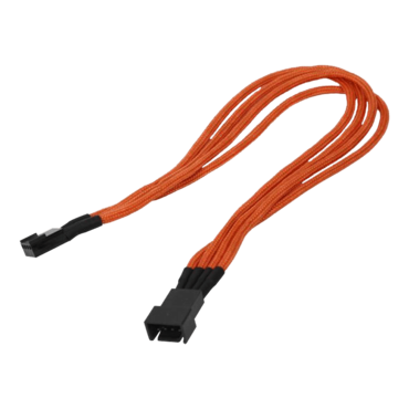 Orange Alchemy Multisleeved 3-Pin Fan Extension Cable, 60cm