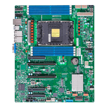 X13SEI-F, Intel® C741, LGA 4677, DDR5-4800 2TB ECC RDIMM / 8, SATA DOM / 2, VGA, M.2 / 2, USB 3.2 Gen1 / 2, 1GbLAN / 2, EATX Retail