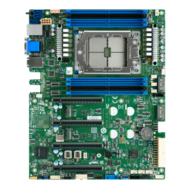 Tomcat HX S8040 (S8040GM4NE), AMD SoC, SP6, DDR5-4800 ECC RDIMM / 8, VGA, M.2 / 2, USB 3.2 Gen1 / 2, MCIO / 4, 1GbLAN / 2, ATX OEM