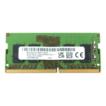 4GB MTA4ATF51264HZ-3G2R1 DDR4 3200MT/s, CL22, SO-DIMM Memory