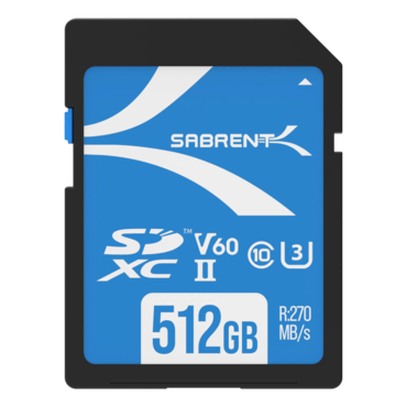 512GB V60 SD UHS-II 270 / 170MB/s SD Memory Card