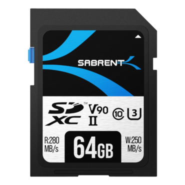 64GB V90 UHS-II 280 / 250MB/s SD Memory Card