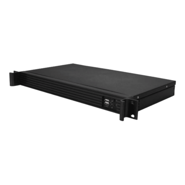 D-118V2-ITX, 2x 2.5&quot;, No PSU, Mini-ITX, Black, 1U Chassis