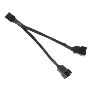 CPF01, Black Sleeved 1-to-2 PWM Fan Splitter Cable