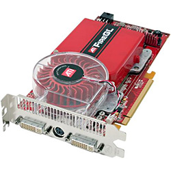 ATI FireGL™ V7200, 256MB GDDR3, PCIe x16, DVI /2, Stereoscopic 3D-Out, Retail