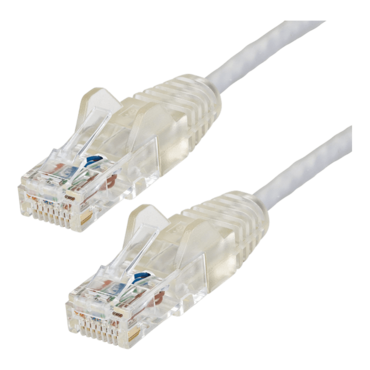 N6PAT1GRS, 1 ft. CAT6 Ethernet Cable - Slim - Snagless RJ45 Connectors - Gray