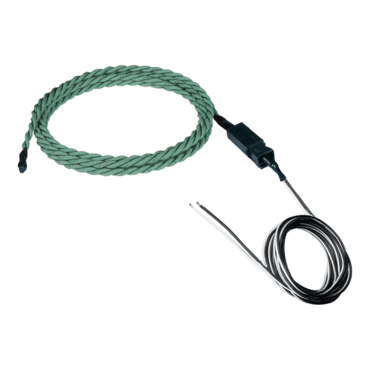 Low-Cost Liquid Detection Sensor, Rope-Style, 200 ft water sensor cable, 20 ft 2-wire cable