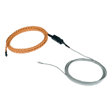 Liquid Detection Sensor, Rope-Style, 50 ft water sensor cable, 10 ft 2-wire cable