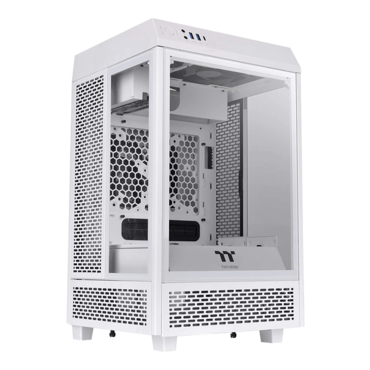 The Tower 100 Snow, Tempered Glass, No PSU, Mini-ITX, White, Mini Tower Case