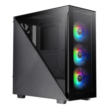 Divider 300 TG ARGB, Tempered Glass, No PSU, ATX, Black, Mid Tower Case