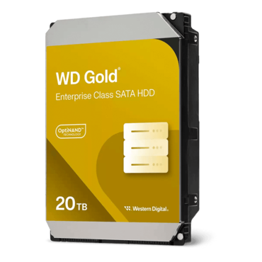 20TB Gold WD201KRYZ, 7200 RPM, SATA 6Gb/s, 512e, 512MB cache, 3.5&quot; HDD