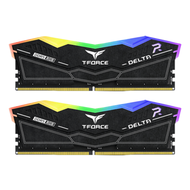 32GB (2 x 16GB) DELTA RGB DDR5 6000MHz, CL38, Black, RGB LED, DIMM Memory