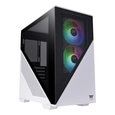 Divider 170 TG Snow ARGB, Tempered Glass, No PSU, microATX, White, Mini Tower Case