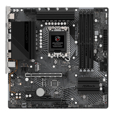 Z790M PG Lightning/D4, Intel® Z790 Chipset, LGA 1700, microATX Motherboard