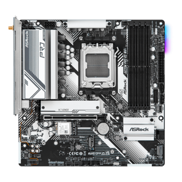 A620M Pro RS WiFi, AMD A620 Chipset, AM5, microATX Motherboard