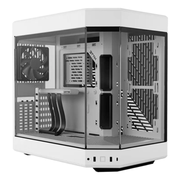 Y60 Tempered Glass, No PSU, E-ATX, Snow White, Mid Tower Case