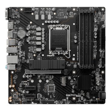 PRO B760M-P DDR4, Intel® B760 Chipset, LGA 1700, microATX Motherboard