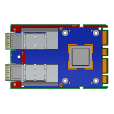 MCX753436MS-HEAB, 200Gbps, 2xQSFP112, InfiniBand/Ethernet, OCP 3.0 Mezzanine Network Adapter