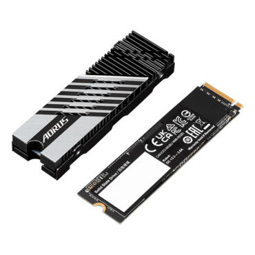 1TB AORUS Gen4 7300, w/ Heatsink, 7300 / 6000 MB/s, 3D TLC NAND, PCIe NVMe 4.0 x4, M.2 2280 SSD