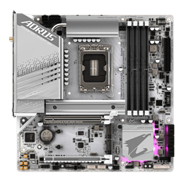 Z790M AORUS ELITE AX ICE, Intel® Z790 Chipset, LGA 1700, microATX Motherboard