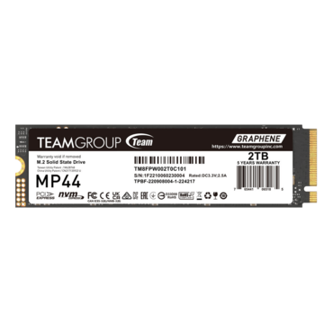 2TB MP44, 7400 / 6400 MB/s, 3D TLC NAND, PCIe NVMe 4.0 x4, M.2 2280 SSD