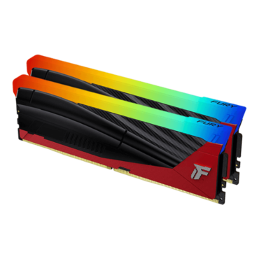 48GB (2 x 24GB) FURY™ Renegade DDR5 8000MT/s, CL36, Black/Red, RGB LED, DIMM Memory