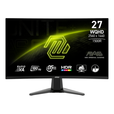 MAG 27CQ6F, Curved, 27&quot; Rapid VA, 2560 x 1440 (QHD), 0.5 ms, 180Hz, FreeSync™ Gaming Monitor