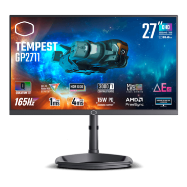 GP2711, 27&quot; VA, 2560 x 1440 (QHD), 1 ms, 165Hz, FreeSync™ Gaming Monitor