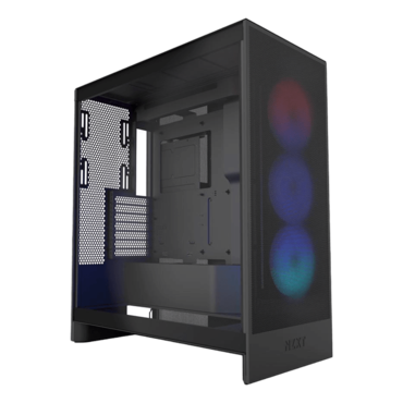 H7 Flow RGB (2024), Tempered Glass, No PSU, E-ATX, Black, Mid Tower Case