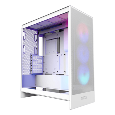 H7 Flow RGB (2024), Tempered Glass, No PSU, E-ATX, White, Mid Tower Case