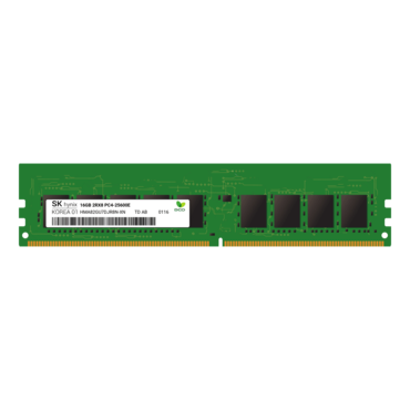 16GB HMA82GU7DJR8N-XN T0 AD, DDR4 3200MT/s, CL22, 2Rx8, ECC Unbuffered DIMM Memory