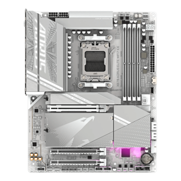 X870 AORUS ELITE WIFI7 ICE, AMD X870 Chipset, AM5, ATX Motherboard