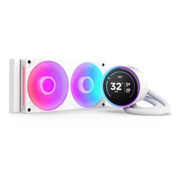 Kraken Elite 240 RGB (2024), White, 240mm Radiator, Liquid Cooling System