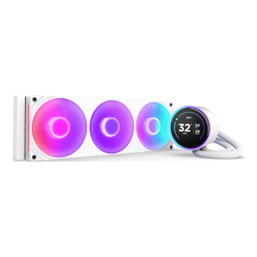 Kraken Elite 360 RGB (2024), White, 360mm Radiator, Liquid Cooling System