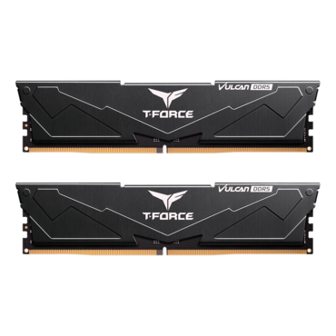 32GB (2 x 16GB) T-FORCE VULCAN DDR5 6400MT/s, CL40, Black, DIMM Memory - TAA Compliant