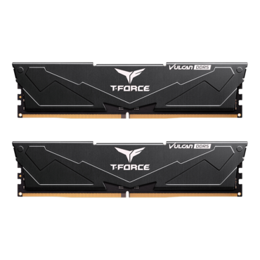 64GB (2 x 32GB) T-FORCE VULCAN DDR5 6400MT/s, CL34, Black, DIMM Memory - TAA Compliant