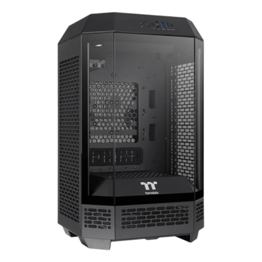 Tower 250, Tempered Glass, No PSU, Mini-ITX, Black, Mini Tower Case