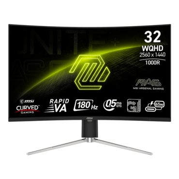 MAG 325CQRF QD E2, Curved, 31.5&quot; Rapid VA, 2560 x 1440 (QHD), 0.5 ms, 180Hz, Gaming Monitor