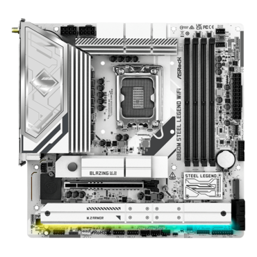 B860M Steel Legend WiFi, Intel® B860 Chipset, LGA 1851, Thunderbolt™ 4, microATX Motherboard