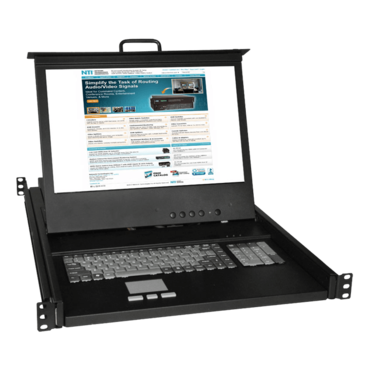 RACKMUX® Rackmount DVI USB + PS/2 KVM Drawer, 17&quot; LCD, Numeric Keypad