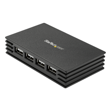 4 Port Compact Black USB 2.0 Hub - TAA Compliant