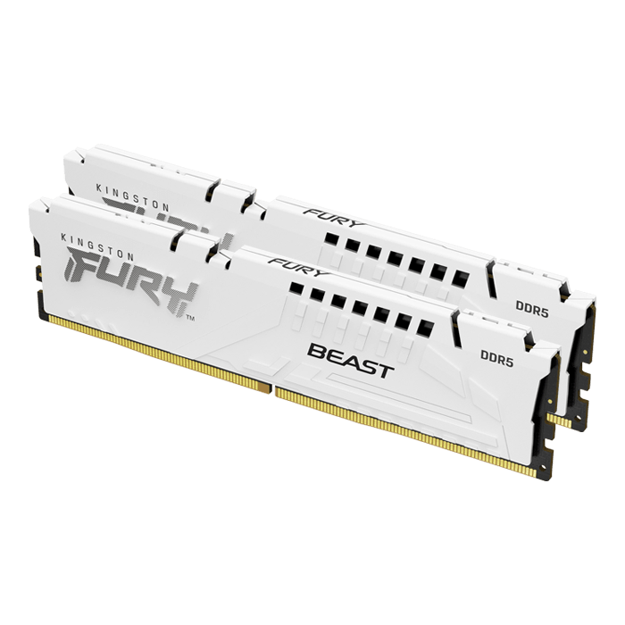 32GB (2 x 16GB) FURY™ Beast DDR5 5200MT/s, CL40, White, DIMM Memory