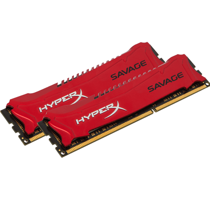 Kingston Hyperx Savage 16gb Kit 2 X 8gb Red Ddr3 2400mhz Dimm Cl11 Memory Avadirect