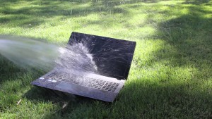 Liquid Cooling a Laptop is not advised