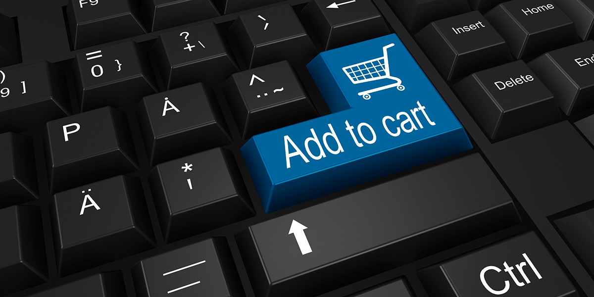 keyboard with add to cart button