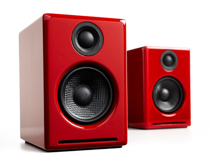 Get $84 off on Audioengine A2+ Home Music System w/ Bluetooth aptX (Red).