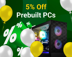 5% off on Prebuilt PCs