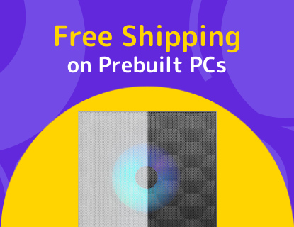 Free US Ground Shipping on Prebuilt Gaming PCs